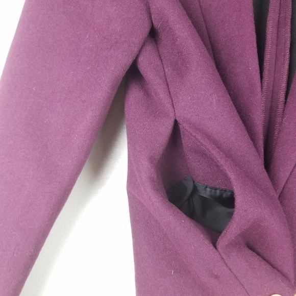 Kate Spade Saturday Behind The Seams Plum Blazer - Picture 5 of 7
